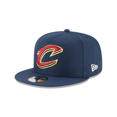 Blue Cleveland Cavaliers Hat - New Era NBA Basic 9FIFTY Snapback Caps USA6845307